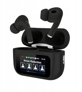 Słuchawki Bezprzewodowe Douszne Bluetooth ANC Redukcja Szumów LCD Buds 9