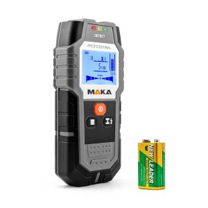 Wykrywacz Detektor Metalu Przewodów Rur Kabli Drewna MAKA MK08 + Bateria 9V 5