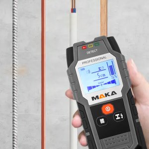 Wykrywacz Detektor Metalu Przewodów Rur Kabli Drewna MAKA MK08 + Bateria 9V 10