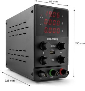 Zasilacz Laboratoryjny Serwisowy 30V 10A Regulowany Precyzyjny USB CC CV 5