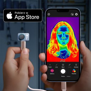 Kamera Termowizyjna Pirometr InfiRay P2 PRO Aplikacja Apple iOS Lighting 13