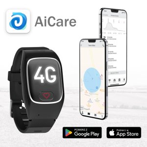 Bransoletka 4G Lokalizator GPS Opaska Seniora SOS Pomiar Pulsu Temperatury 13