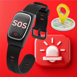 Bransoletka 4G Lokalizator GPS Opaska Seniora SOS Pomiar Pulsu Temperatury 14