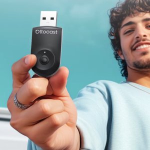 Radio samochodowe Ottocast Bezprzewodowy Adapter CarPlay Android Auto Mini Wireless CA505-T 6