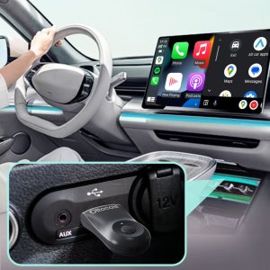 Radio samochodowe Ottocast Bezprzewodowy Adapter CarPlay Android Auto Mini Wireless CA505-T 8