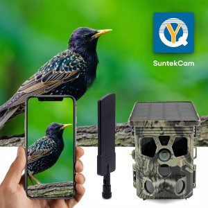 Fotopułapka Kamera Leśna Solarna Suntek HC603 PRO 4G LTE Aplikacja Diody IR 9