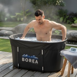 Wanna do Morsowania Składana Balia do Kąpieli Lodowej Basen 115cm Termometr 2