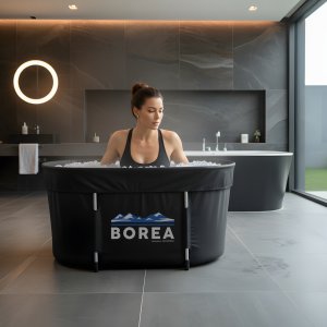 Wanna do Morsowania Składana Balia do Kąpieli Lodowej Basen 115cm Termometr 3