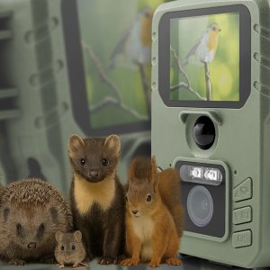 Karmnik Dla Ptaków z Kamerą WiFi Fotopułapka Solarna PIR Aplikacja Edukacja 5