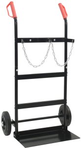 vidaXL Wózek ręczny Czarny i Czerwony 63 x 43,5 x 110 cm Stal 2