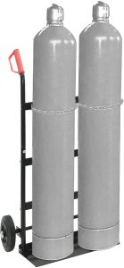 vidaXL Wózek ręczny Czarny i Czerwony 63 x 43,5 x 110 cm Stal 3