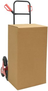 vidaXL Wózek ręczny Czarny i Czerwony 64.5 x 49.5 x 114 cm Stal 3