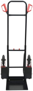 vidaXL Wózek ręczny Czarny i Czerwony 64.5 x 49.5 x 114 cm Stal 4