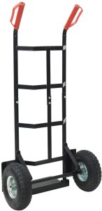 vidaXL Wózek ręczny Czarny i czerwony 57 x 46 x 113 cm Stal 6