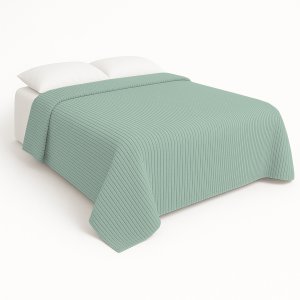 kontrast Koc embossed 160x200 green Lea soft light bedspread stylish addition 3