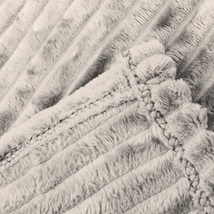 Koc 160x200 ecru Lena przytulny miękki tłoczony do sypialni narzuta 3