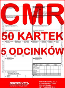 PAPIRUS List przewozowy 50 kartek - 5 odcinków - 10 kompletów 3