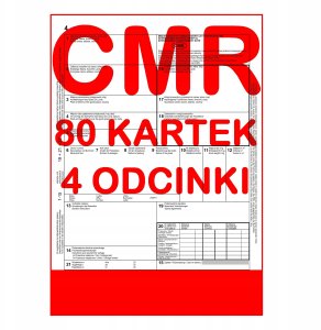 PAPIRUS CMR List Transportowy 80 kartek - 4 części - 20 kompletów 7