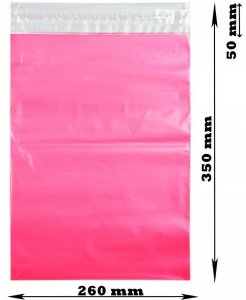 Foliopaki Kurierskie Różowe B4 260x350mm - 50 szt. 12