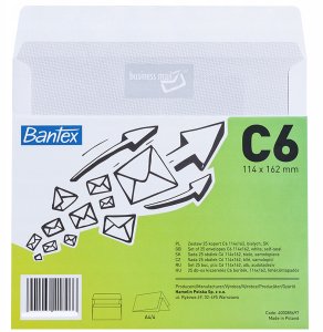 Bantex Koperta C6 Biała 114x162mm 25 szt. 3