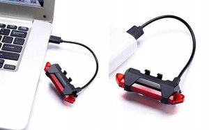 Lampka rowerowa tylna USB 5