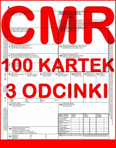 PAPIRUS List Transportowy 100 kartek - 3 odcinki - 33 komplety 3