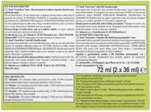 duck Fresh Discs Lime - Żelowy krążek do toalety 72ml (2 x 36ml) 12