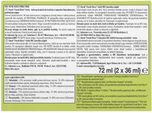 duck Fresh Discs Lime - Żelowy krążek do toalety 72ml (2 x 36ml) 4