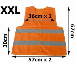 Verk Kamizelka Odblaskowa Pomarańczowa XXL 4