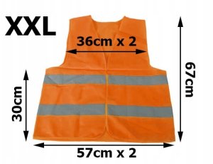 Verk Kamizelka Odblaskowa Pomarańczowa XXL 8