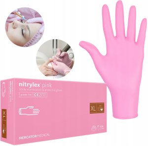 Mercator Medical Rękawice Nitrylowe 100 szt. 10-XL Nitrylex Pink 12