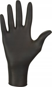 Mercator Medical Rękawice Nitrylowe 100 sztuk / Czarne / Rozmiar: 6 - XS / Nitrylex Black 6