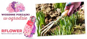 RawPol Rękawice ogrodowe Kolorowe Rozmiar: 8 - M RFLOWER_M - 6 szt. 10
