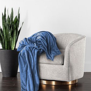 Koc 160x200 jeans Tago dwustronny miękki idealny na prezent ciepły 3