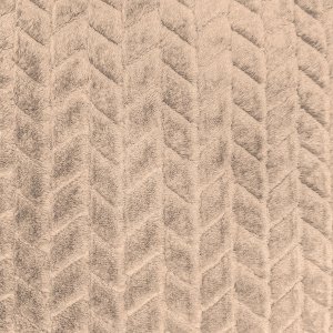 Ciepły koc Fuero 160x200 jasny beż miękki tłoczony elegancki narzuta 2