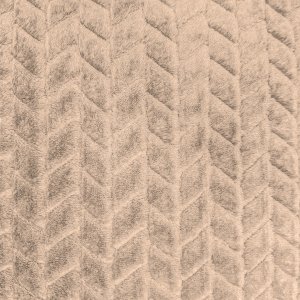 Ciepły koc Fuero 160x200 jasny beż miękki tłoczony elegancki narzuta 3