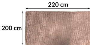 kontrast Koc 200x220 ciemny beżowy Fuero przytulny ciepły elegancki narzuta stylowy 6