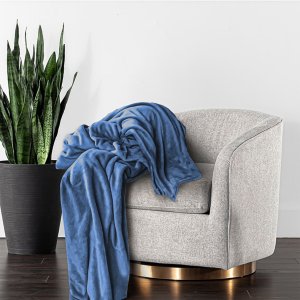 Koc dwustronny 200x220 jeans Tago miękki ciepły na prezent do sypialni 3