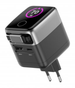 Ładowarka sieciowa Newell GaN 70 W TFT - EU 76