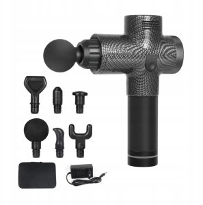 PISTOLET DO MASAŻU MASAŻER DO PLECÓW CIAŁA MASSAGE GUN PRO - Karbon 2