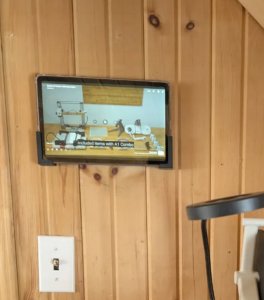 Uchwyt Ścienny na Tablet 12 mm Uniwersalny Czarny Wieszak Tabletu 3