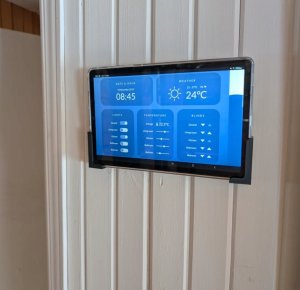 Uchwyt Ścienny na Tablet 12 mm Uniwersalny Czarny Wieszak Tabletu 5