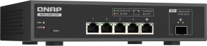 Switch Qnap QSW-L3205-1C4T | Lite managed przełącznik 5 portowy 4x 10GbE RJ45, 1x 10G COMBO (SFP+/BASE-T) 4