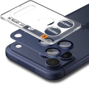 Spigen OSŁONA APARATU OPTIK PRO XL GLAS.TR ”EZ FIT” CAMERA PROTECTOR IPHONE 17 PRO MAX BLUE 2