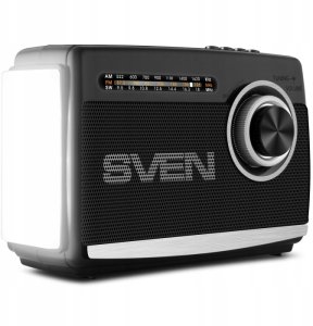 Radio Sven SRP-155 czarny (3W, Bluetooth, FM/AM/SW, USB, microSD, latarka, bateria) 3