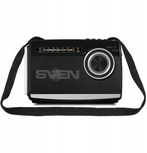 Radio Sven SRP-155 czarny (3W, Bluetooth, FM/AM/SW, USB, microSD, latarka, bateria) 6