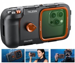 Telesin Wodoodporne Etui Case na Telefon Obudowa Podwodna do 20m Bluetooth / P4-WTP-06 2