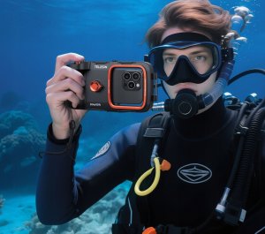 Telesin Wodoodporne Etui Case na Telefon Obudowa Podwodna do 20m Bluetooth / P4-WTP-06 6