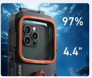 Telesin Wodoodporne Etui Case na Telefon Obudowa Podwodna do 20m Bluetooth / P4-WTP-06 10