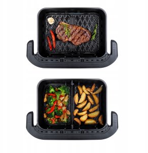 Frytkownica beztłuszczowa Tesla AirCook FlexiZone Q570 XXL Dualna frytkownica beztłuszczowa 10l 7